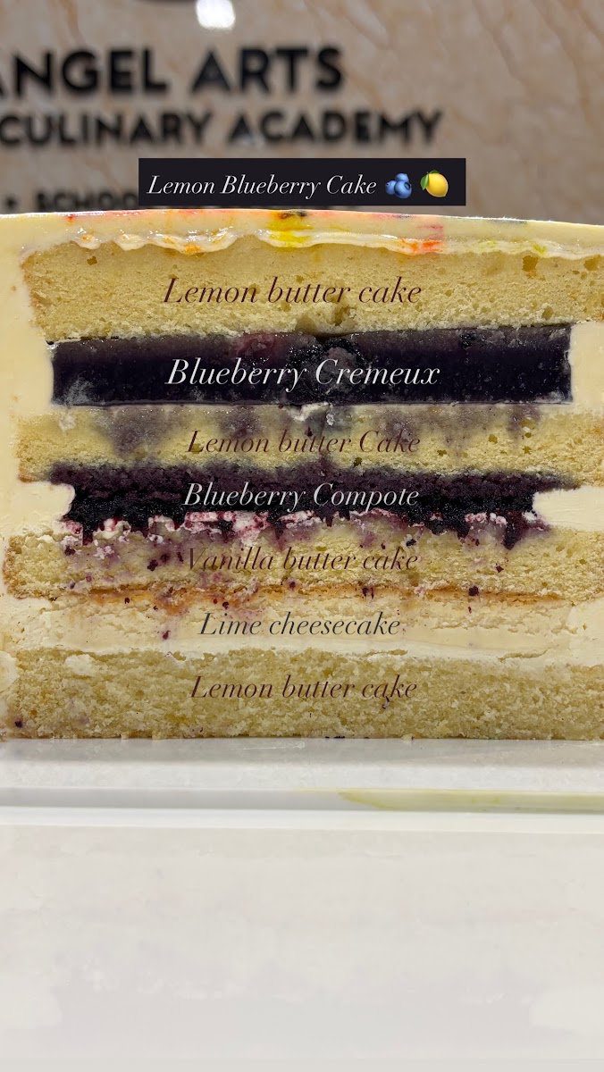 Lemon Blueberry Layeredcake cakes